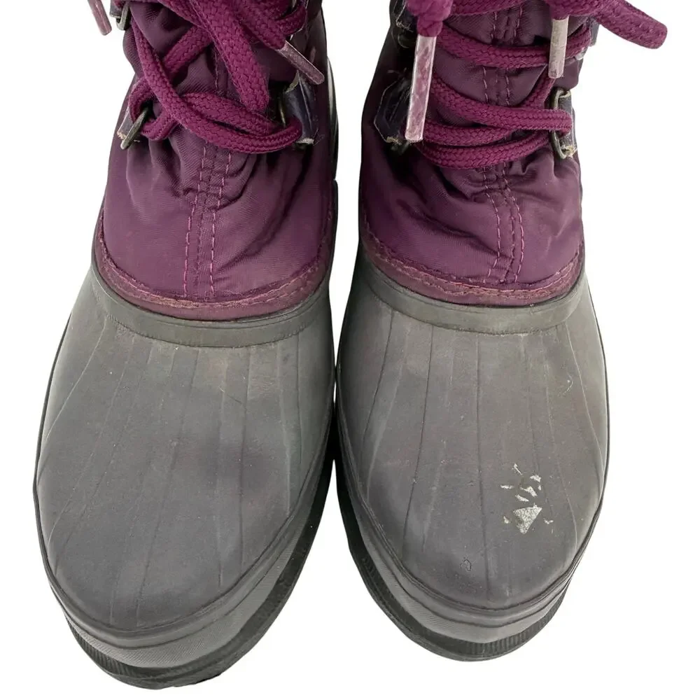 Sorel Women's Vintage Kaufman Snowcap Tall Purple Winter Snow Boots Size 8
